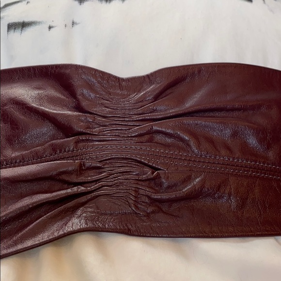 Vintage purple leather belt - Picture 2 of 9